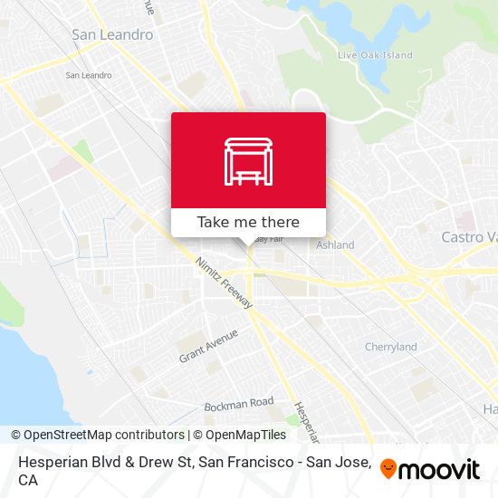 Hesperian Blvd & Drew St map