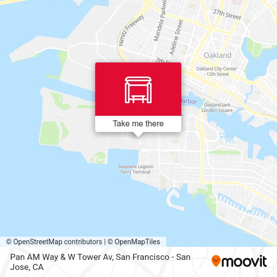Mapa de Pan AM Way & W Tower Av