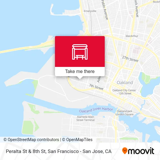 Mapa de Peralta St & 8th St