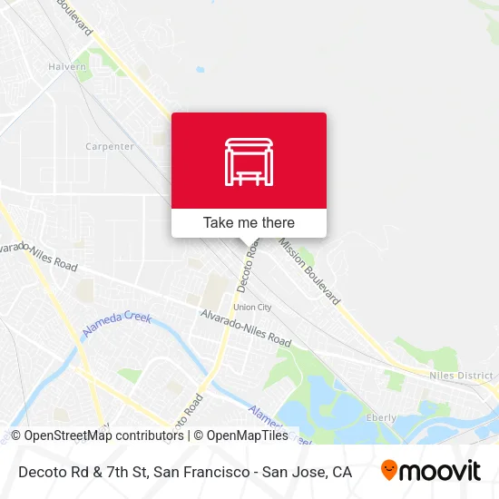 Mapa de Decoto Rd & 7th St