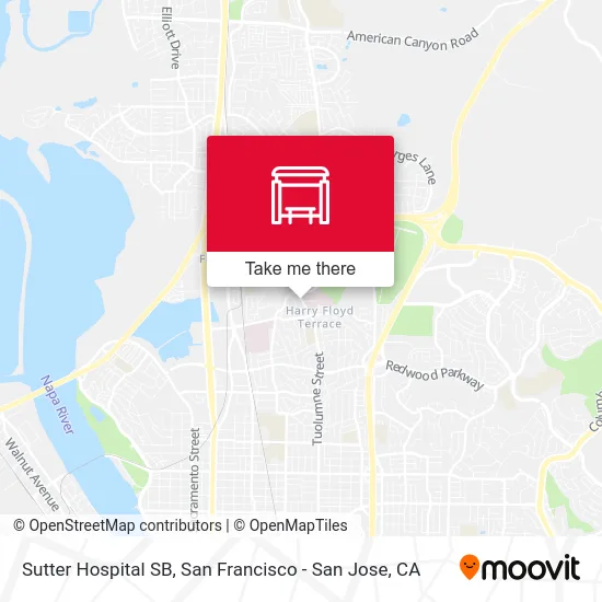 Sutter Hospital SB map