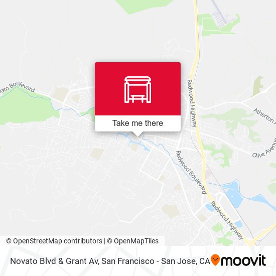 Novato Blvd & Grant Av map