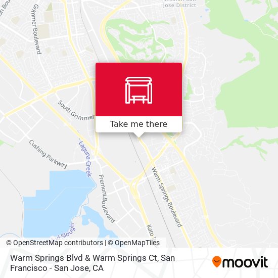 Mapa de Warm Springs Blvd & Warm Springs Ct