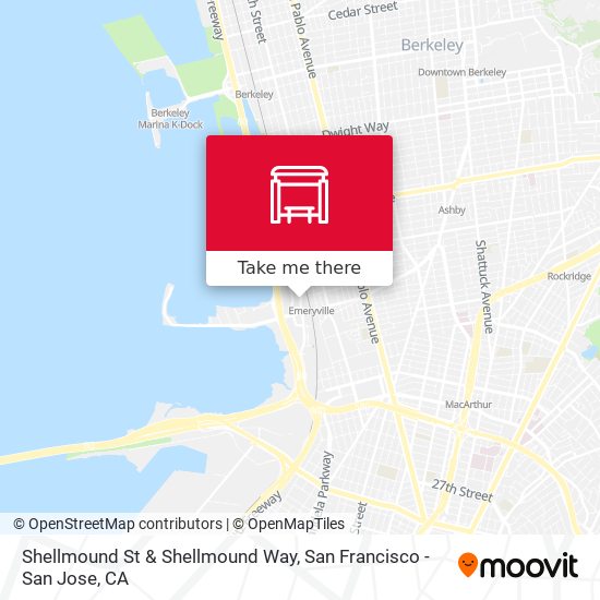 Shellmound St & Shellmound Way map