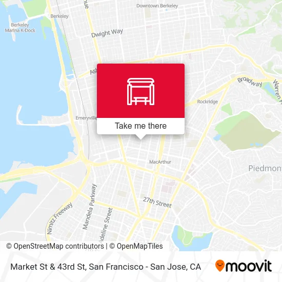 Market St & 43rd St map