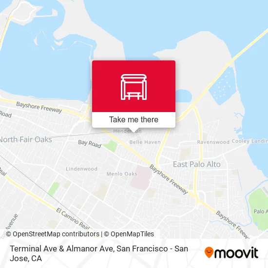 Mapa de Terminal Ave & Almanor Ave