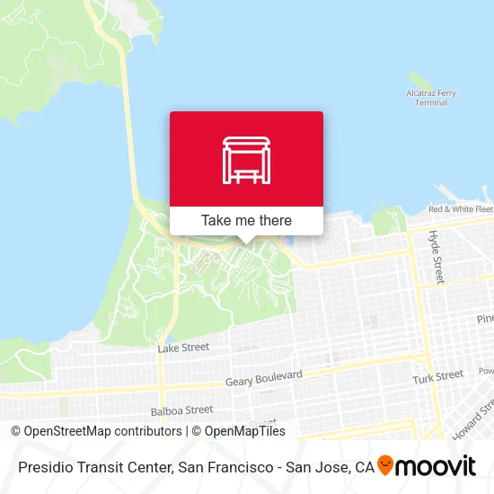 Presidio Transit Center map