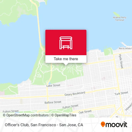 Officer's Club map