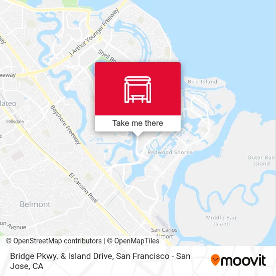 Bridge Pkwy. & Island Drive map