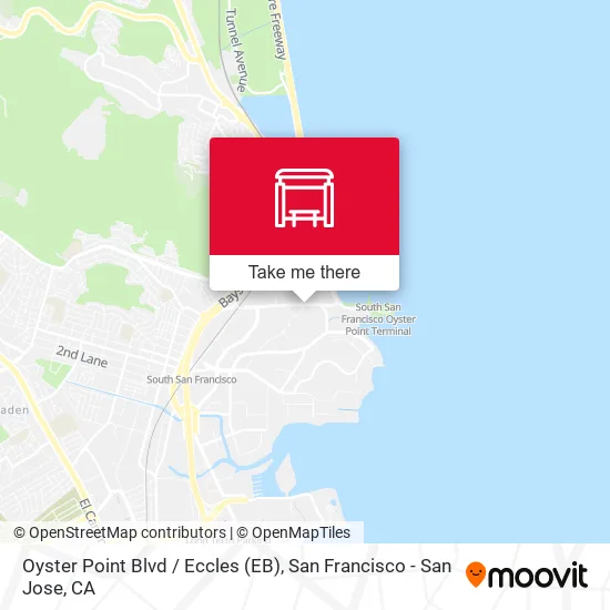 Mapa de Oyster Point Blvd / Eccles (EB)