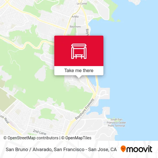 Mapa de San Bruno / Alvarado