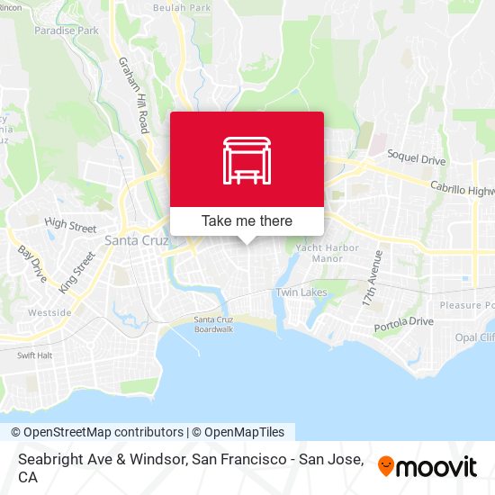 Seabright Ave & Windsor map