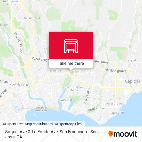 Soquel Ave & La Fonda Ave map