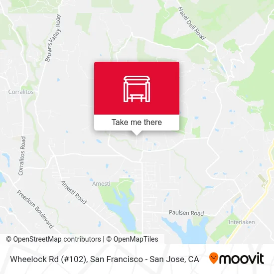 Wheelock Rd (#102) map