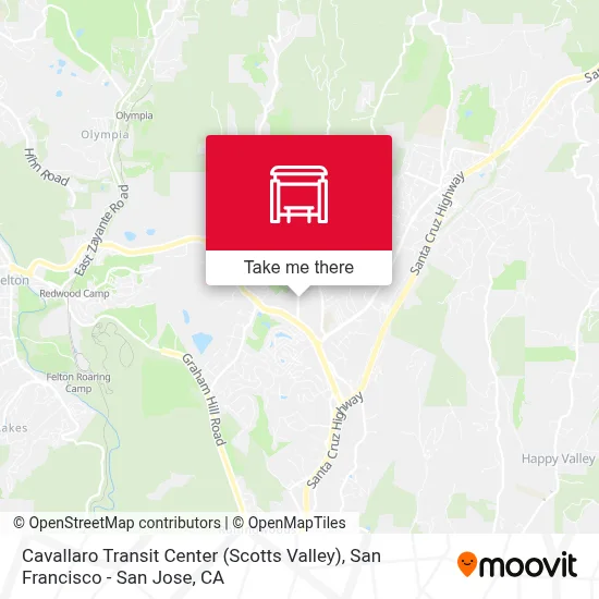 Cavallaro Transit Center (Scotts Valley) map