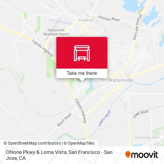Ohlone Pkwy & Loma Vista map