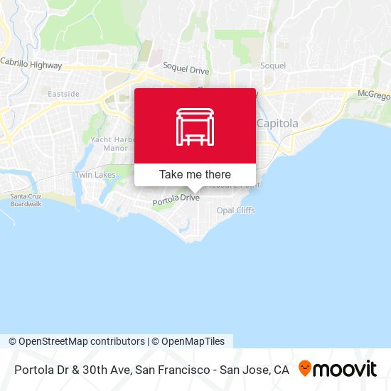 Portola Dr & 30th Ave map