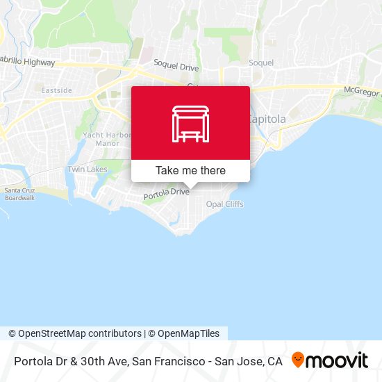 Portola Dr & 30th Ave map