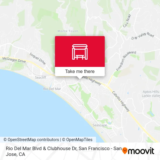 Rio Del Mar Blvd & Clubhouse Dr map