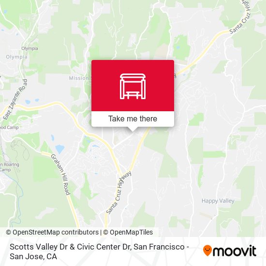 Scotts Valley Dr & Civic Center Dr map