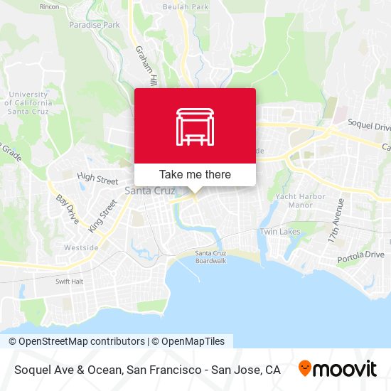 Mapa de Soquel Ave & Ocean