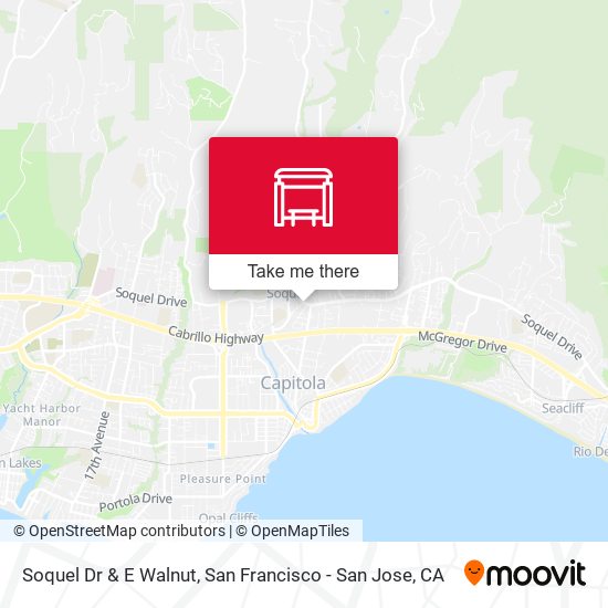 Mapa de Soquel Dr & E Walnut