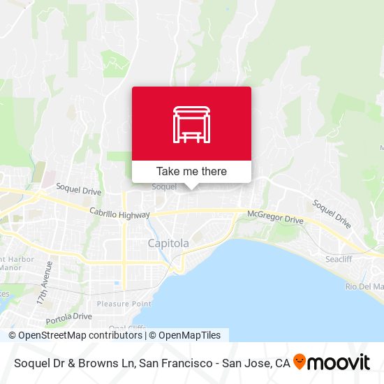 Soquel Dr & Browns Ln map