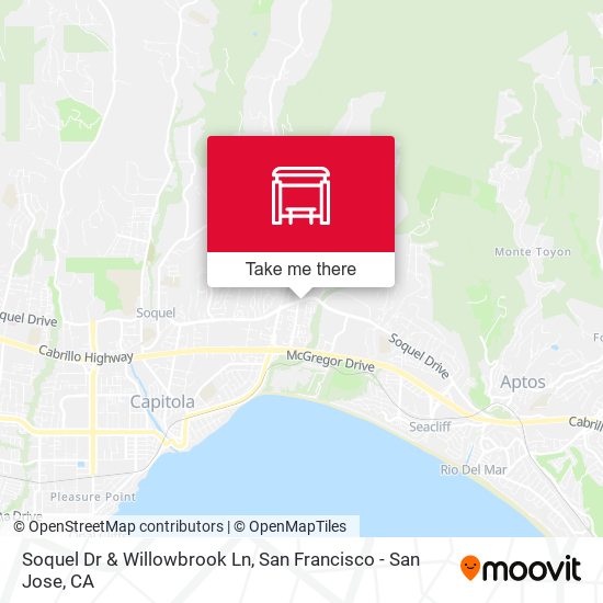 Soquel Dr & Willowbrook Ln map