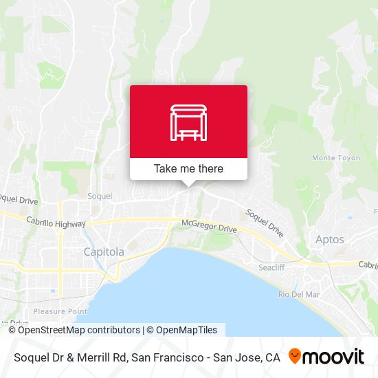 Soquel Dr & Merrill Rd map