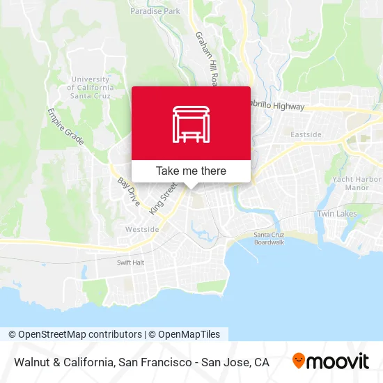 Walnut & California map