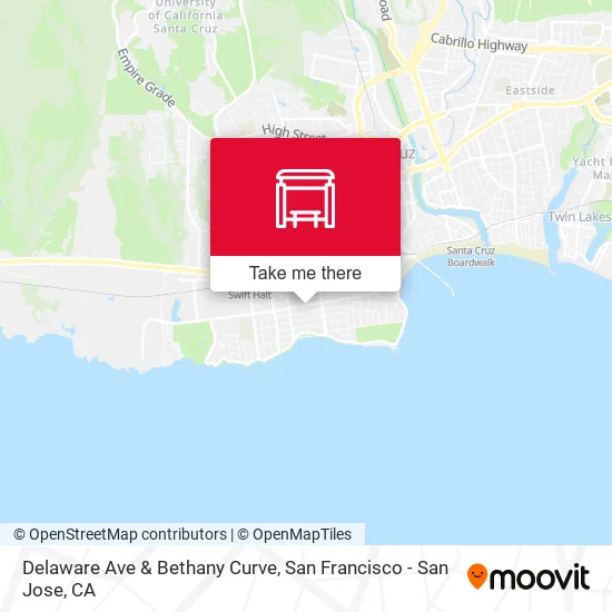 Delaware Ave & Bethany Curve map