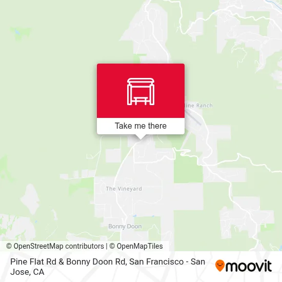 Pine Flat Rd & Bonny Doon Rd map