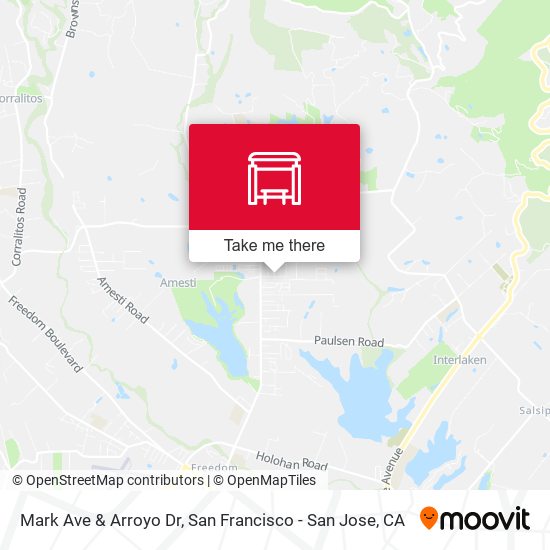 Mark Ave & Arroyo Dr map