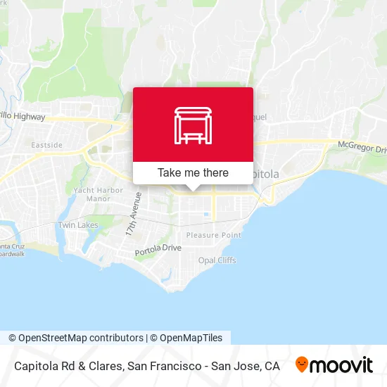 Mapa de Capitola Rd & Clares