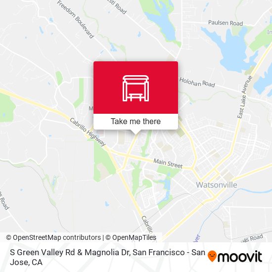 S Green Valley Rd & Magnolia Dr map
