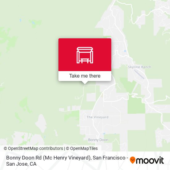 Bonny Doon Rd (Mc Henry Vineyard) map