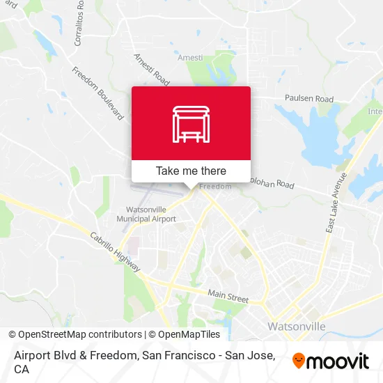 Mapa de Airport Blvd & Freedom