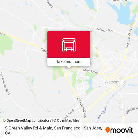 S Green Valley Rd & Main map