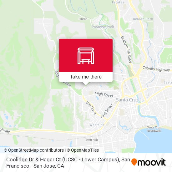 Coolidge Dr & Hagar Ct  (UCSC - Lower Campus) map