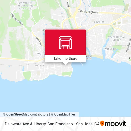 Delaware Ave & Liberty map