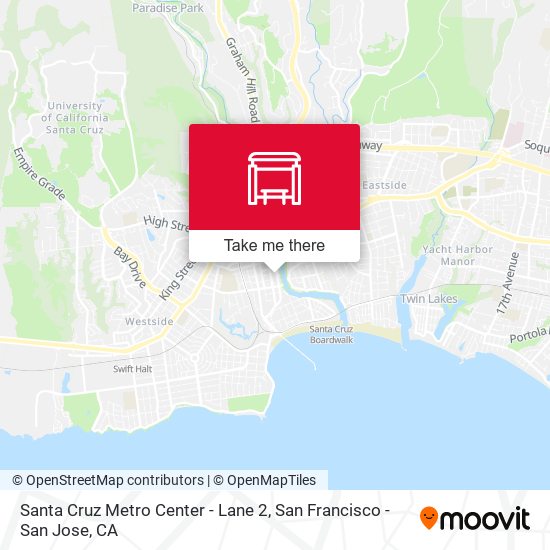 Santa Cruz Metro Center Lane 2 stop Routes Schedules and Fares