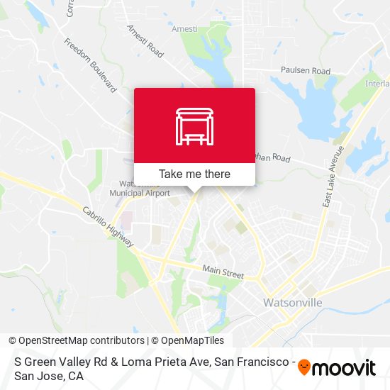 Mapa de S Green Valley Rd & Loma Prieta Ave