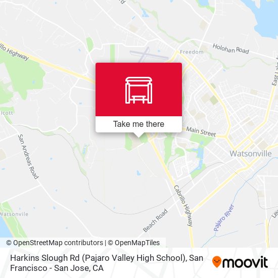 Mapa de Harkins Slough Rd (Pajaro Valley High School)