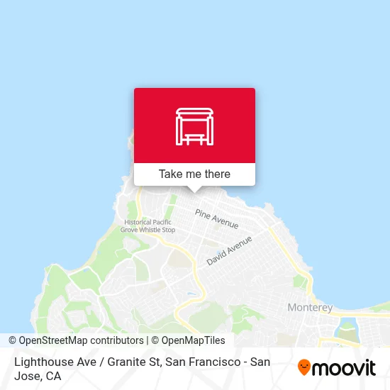 Lighthouse Ave / Granite St map