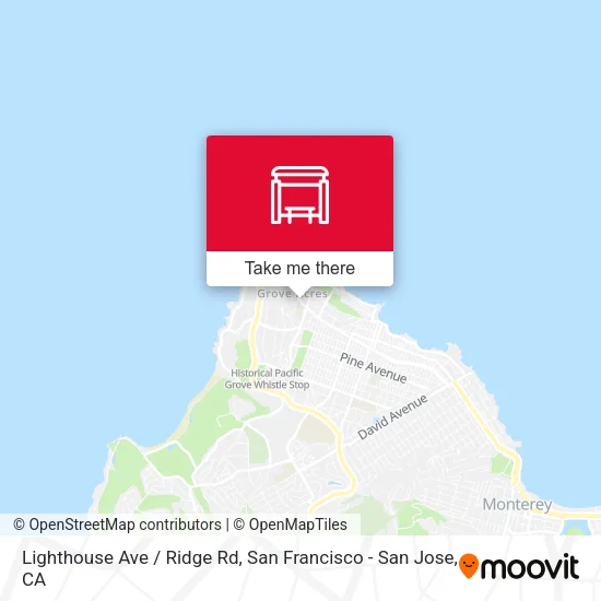 Lighthouse Ave / Ridge Rd map