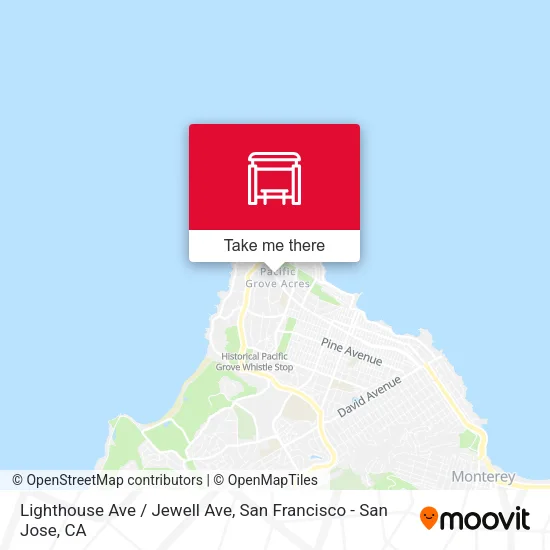 Lighthouse Ave / Jewell Ave map