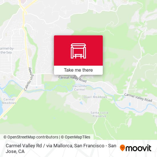 Carmel Valley Rd / via Mallorca map