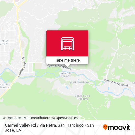 Mapa de Carmel Valley Rd / via Petra