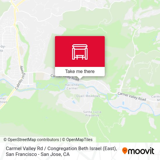 Carmel Valley Rd / Congregation Beth Israel (East) map