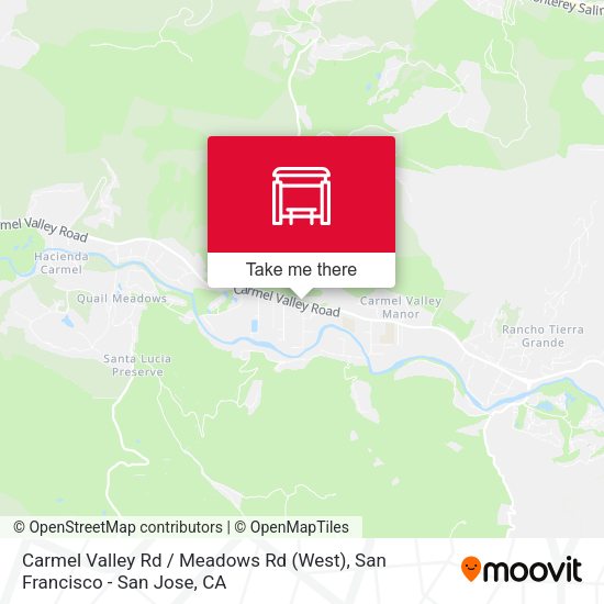 Carmel Valley Rd / Meadows Rd (West) map
